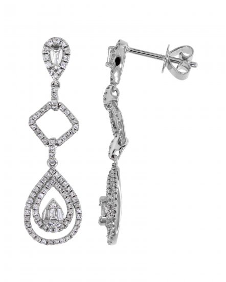 PEAR STYLE DIAMOND DANGLING (TE857)
