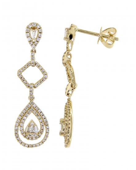 PEAR STYLE DIAMOND DANGLING (TE857)