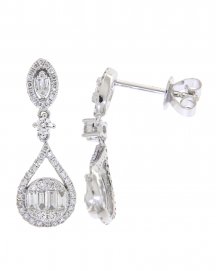 BAGUETTE DIAMOND DANGLING (TE858)