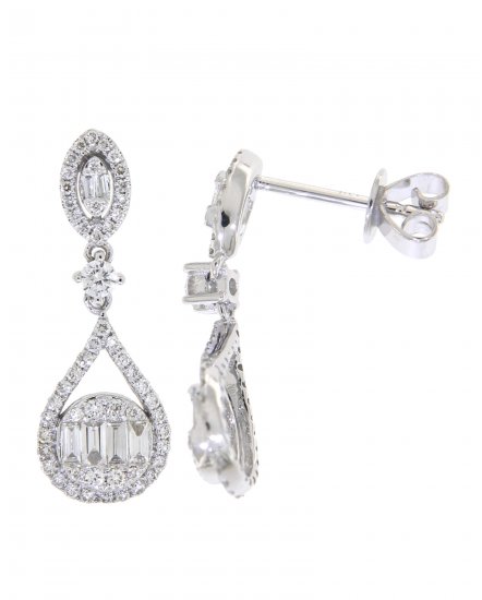 BAGUETTE DIAMOND DANGLING (TE858)