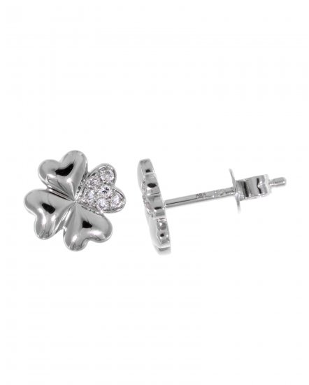 FOUR LEAF STYLE DIAMOND STUDS (TE865)