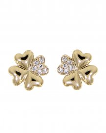 FOUR LEAF STYLE DIAMOND STUDS (TE865)