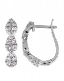  PEAR STYLE DIAMOND HUGGIES (TE868)