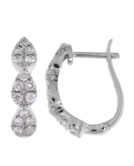  PEAR STYLE DIAMOND HUGGIES (TE868)