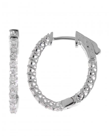 INSIDE OUTSIDE DIAMOND HOOPS (TE883)