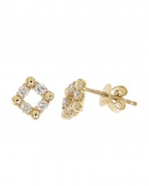 SQUARE DIAMOND STUDS (TE888)