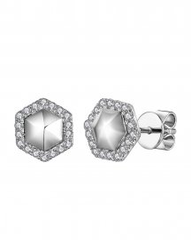 HEXAGON STYLE DIAMOND STUDS (TE894)