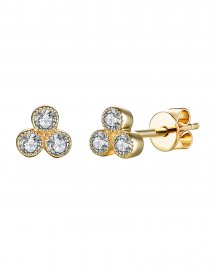 TRIANGLE STYLE  DIAMOND STUDS (TE898)