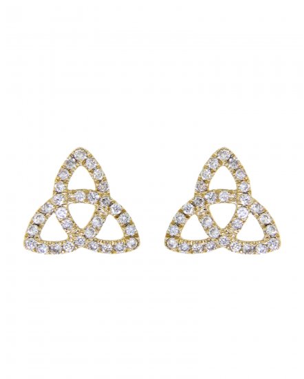 TRIANGLE STYLE DIAMOND STUDS (TE902)