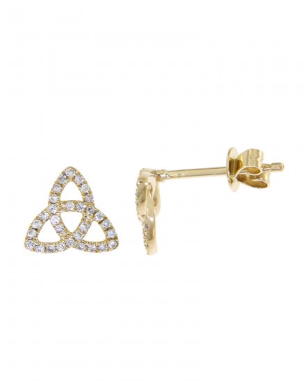 TRIANGLE STYLE DIAMOND STUDS (TE902)