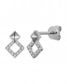 SQUARE DIAMOND STUDS (TE904)