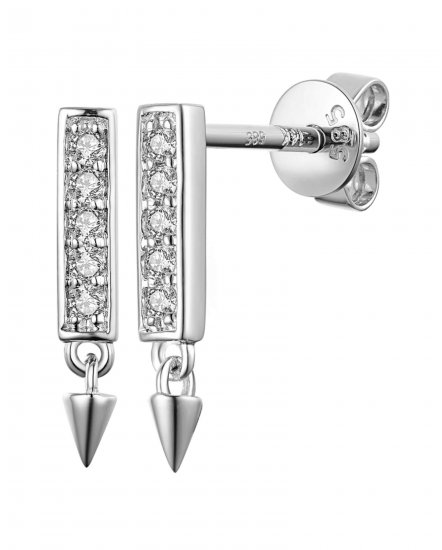 STRAIGHT BAR DIAMOND STUDS (TE907)