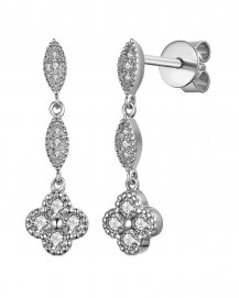 CLOVER STYLE DIAMOND DANGLING (TE910)