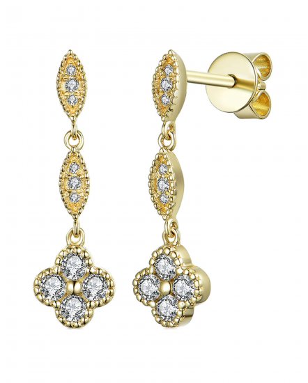 CLOVER STYLE DIAMOND DANGLING (TE910)