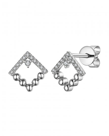 SQUARE DIAMOND STUDS (TE911)