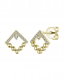 SQUARE DIAMOND STUDS (TE911)