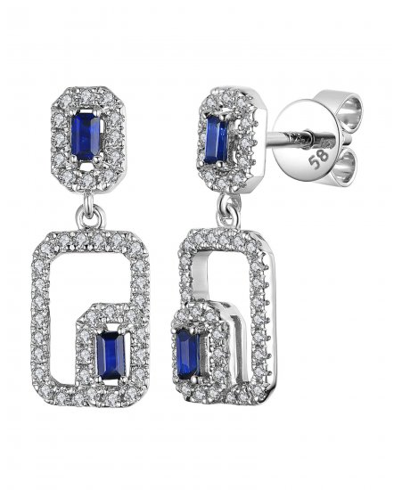 SAPPHIRE DIAMOND DANGLING (TE916)