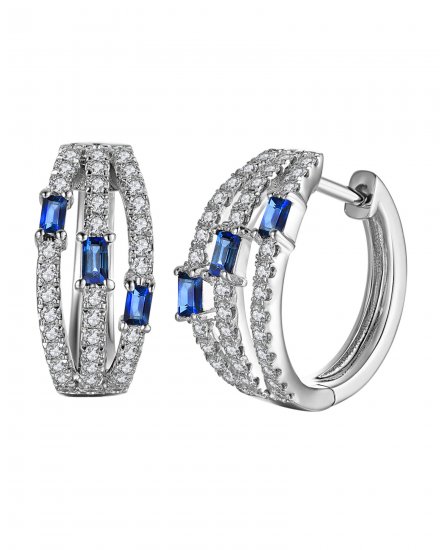 SAPPHIRE DIAMOND HUGGIES (TE918)