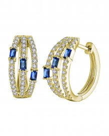 SAPPHIRE DIAMOND HUGGIES (TE918)