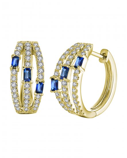 SAPPHIRE DIAMOND HUGGIES (TE918)