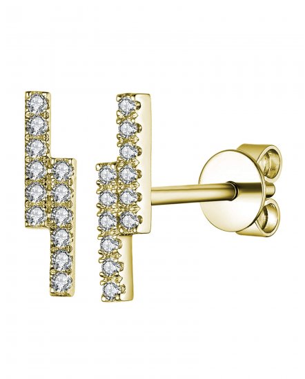 STRAIGHT BAR DIAMOND STUDS (TE924)
