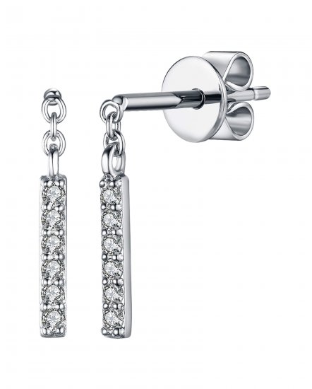 STRAIGHT BAR DIAMOND STUDS (TE928)