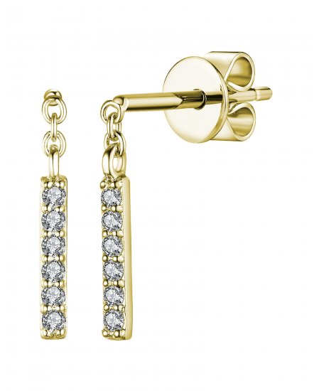 STRAIGHT BAR DIAMOND STUDS (TE928)