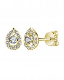 PEAR DIAMOND STUDS (TE935)