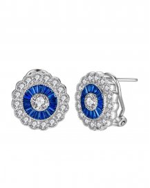 BAGUETTE SAPPHIRE DIAMOND OMEGA BACK (TE937)