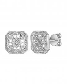 SQUARE DIAMOND STUDS (TE943)