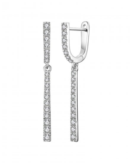 STRAIGHT BAR DIAMOND DANGLING  (TE948)