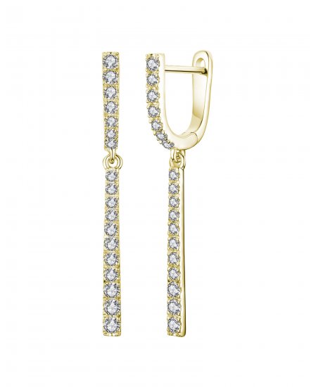 STRAIGHT BAR DIAMOND DANGLING  (TE948)