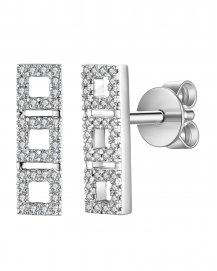 STRAIGHT BAR DIAMOND STUDS (TE955)