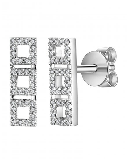 STRAIGHT BAR DIAMOND STUDS (TE955)