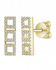 STRAIGHT BAR DIAMOND STUDS (TE955)