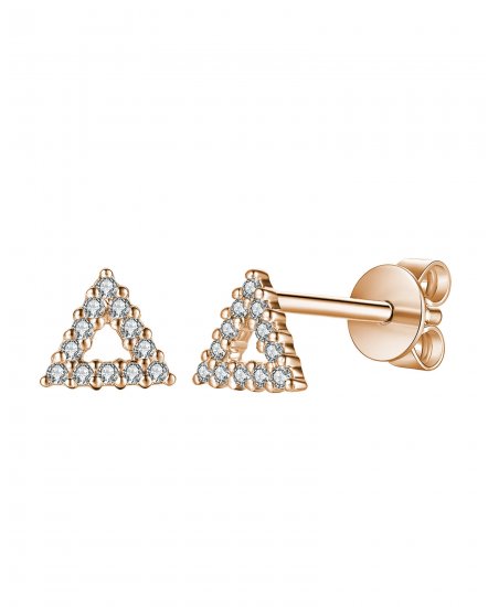 TRIANGLE STYLE DIAMOND STUDS (TE956)