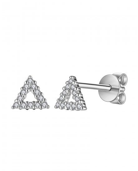 TRIANGLE STYLE DIAMOND STUDS (TE956)