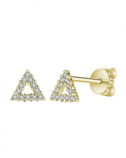 TRIANGLE STYLE DIAMOND STUDS (TE956)