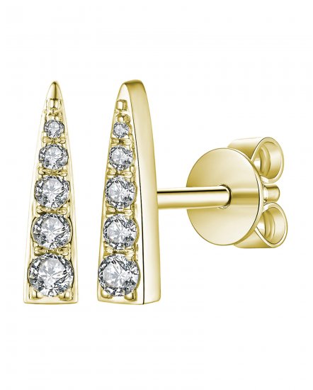 STRAIGHT BAR DIAMOND STUDS (TE957)
