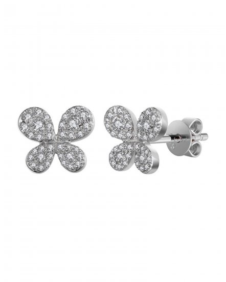 BUTTERFLY SHAPE DIAMOND STUDS (TE963)