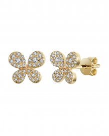 BUTTERFLY SHAPE DIAMOND STUDS (TE963)