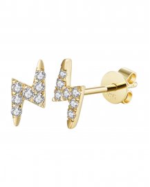 LIGHTNING BOLT STYLE DIAMOND STUDS (TE978)