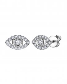 EVIL EYE STYLE DIAMOND STUDS (TE990)