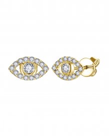 EVIL EYE STYLE DIAMOND STUDS (TE990)