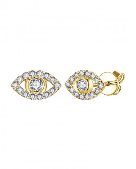 EVIL EYE STYLE DIAMOND STUDS (TE990)