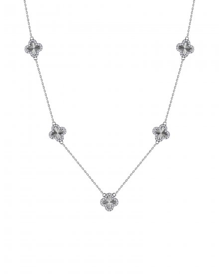CLOVER STYLE DIAMOND BY THE YARD NECKLACE (TN1027)