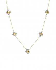 CLOVER STYLE DIAMOND BY THE YARD NECKLACE (TN1027)