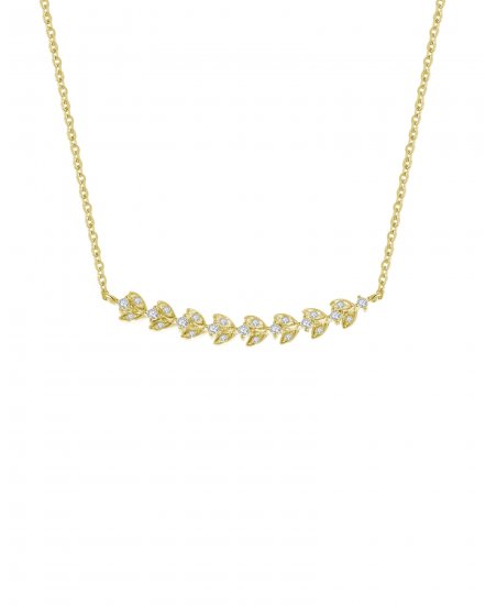 LEAF STYLE DIAMOND NECKLACE (TN211)