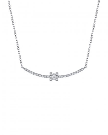 CURVED STYLE DIAMOND NECKLACE (TN216)