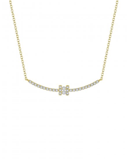 CURVED STYLE DIAMOND NECKLACE (TN216)